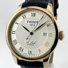Tissot Le Locle Men’s Auto Skeleton Watch Gold Stainless Steel 393mm