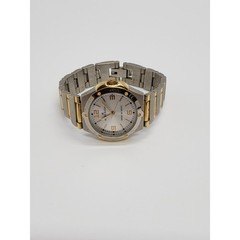 Anne Klein women’s dress watch Silver face with gold accents Y121E Working watch
