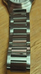 1992 Seiko Mens 3 Hand Mvmt Silver Tone Case & Bracelet White Dial