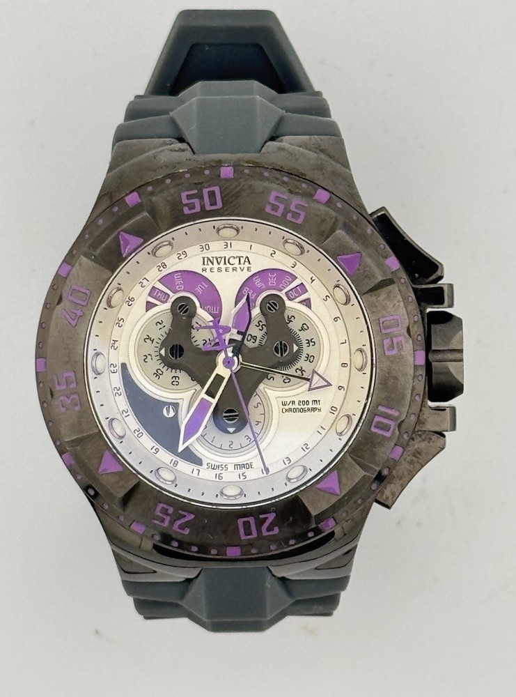 Invicta Reserve 50mm Excursion Swiss Made Quartz Chrono Master Calendar #18559