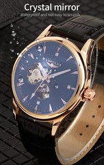 Automatic Mechanical Skeleton Waterproof Rome Elegant Mens Wristwatch Gift