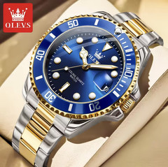 OLEVS Men Quartz Watch Luxury Waterproof Luminous Stainless Steel New Gift 2025