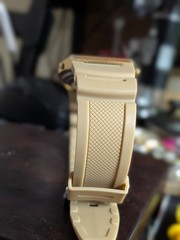 Vintage Timex Alarm Timer World Time Digital Watch Beige Strap Running Retro LCD