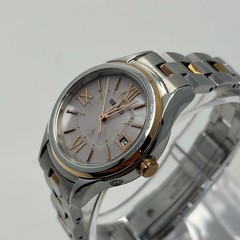 Seiko Lukia Solar Dress Watch Womens 28mm Two Tone Wrist 14.4cm/5.7in