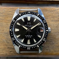 Vintage {SERVICED} ShangHai 114 Diver SS4 SLOPED BEZEL Chinese Military Watch