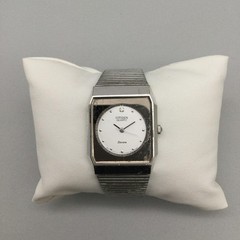 Vtg Citizen Men Watch 27mm Silver Tone Seven Diamond 2030-944976 New Battery