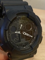 Excellent Casio G-Shock GA-100-1A1 Matte Black Analog Digital Men’s Watch w/ Box