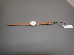 NEW Projects Watches PJT-7401BRBR Bodoni Brass M&Co 33mm Brown Leather Band