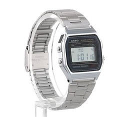 Casio A158WA-1JH Classic Digital Watch Silver Stainless Steel Alarm Japan