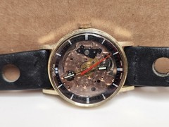 VTG Orion Skeleton Dial Manual Dial Watch WORKS Swiss Made Stainless Steel