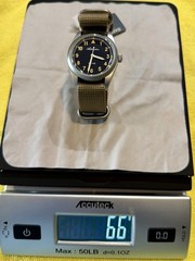 ADDIESDIVE 36mm VH31 Retro Pilot Field Watch AD2079- Black Dial, Tan NATO.