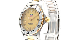 Vintage [Near Mint] TAG Heuer 2000 WE1221-R-2 Gold Dial Quartz Men’s Watch JAPAN