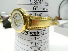 Beautiful Gold tone HEARTs Theme MICHELLE LOUISE lady’s watch