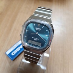 Casio AQ-240E-3A Blue Dial Analog Digital Watch Used