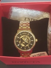 Invicta Objet D’Art 69121 Men’s Automatic 42.5mm Skeleton Watch – Black/Gold NEW