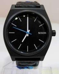 TIME TELLER Model Black Belt Blue Weave NIXON