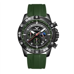 ONOLA Men Sport Watch Chronograph Quartz Waterproof Silicone Strap Multifunction