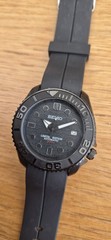 Seiko NH36 Stealth Divers Watch Automatic Black SKX007 case ninja