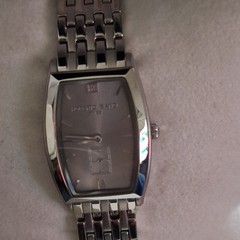 Roberto Bianci Swiss Women’s Rectangular Quartz Watch Gray Dial SS 30m Box