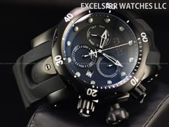 Swiss Invicta Reserve VENOM 54mm Black 1000M Stainless Steel Chronograph Watch