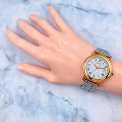 Gucci Men’s Gold Roman Dial Watch 7200M Working Authentic