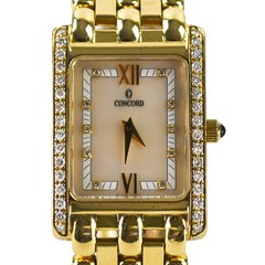 18K Yellow Gold Concord Mother-of-Pearl Dial Watch 19.5mm
