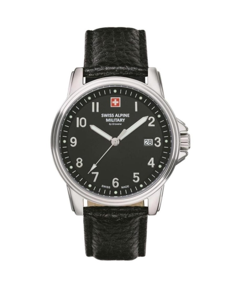 SWISS ALPINE MILITARY Men Analog Quartz Casual Watch Classic Dress Black Dial Wa