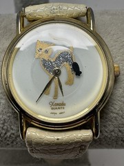 Xanadu Cat & Mouse Ladies Vintage Watch New Battery 31MM 7″ L21