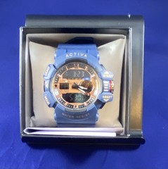 Activa Vord X Invicta Digital Men’s Watch 49mm ACW8043-003 Blue NIB