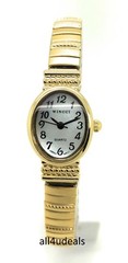 Wincci Ladies Small Oval Stretch Elastic Band Analog Quartz Fashion Watch