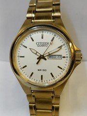VINTAGE CITIZEN QUARTZ CREAM DIAL JAPAN MEN’S WORKING CONDITION