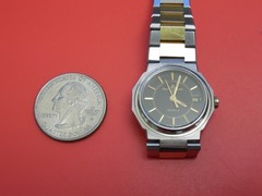 BAUME MERCIER SOLID STEEL OLDER RIVIERA 25MM WITH DEPLOYMENT BAND BRACELET