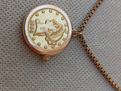 Beautiful 18K Gold Corum, $5 U.S. Gold Coin Dial & Back Cover.