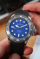 Oceaneva 6000m Grade 5 Titanium AUTOMATIC Watch SWISS MOVEMENT Blue