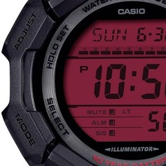 Casio G-SHOCK GD-010BBR-1JF BLACK AND BOLD RED Dial Gift Men Round Resin Watch
