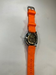 Forsining mens automatic skeleton style watch with band style and color options