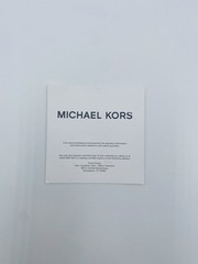 Michael Kors Runway 38mm Gold-Tone Quartz Logo Dial Bracelet 50m Box