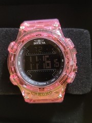 *NEW* Invicta Racing Burnout Digital Men’s Watch-52mm Transparent Pink (PF21223)