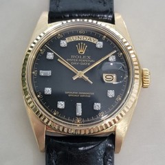 Rolex President Day Date 1803 18k Solid Gold Mens Diamond 1970s Automatic RA659