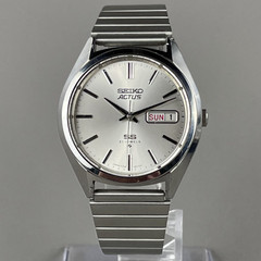 SEIKO ACTUS Mens Automatic Watch 36mm Day Date Brand New Band 6306-8020 Cal.6306