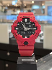Casio G-Shock GA-700-4ADR Red Black Analog Digital Watch 200M