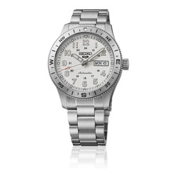 SEIKO 5 Sports HDB007J Field Automatic White Dial Compass Bezel Watch 41mm