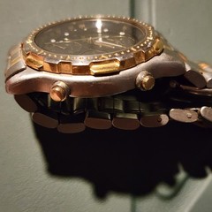 Vintage Seiko Sports 150 Alarm Chronograph 7T32-F020 / SDW202 Two Tone – Works!)