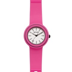 Wristwatch HIP HOP HERO.DOT BEZEL HWU1280 Regular 34mm Silicone Pink White