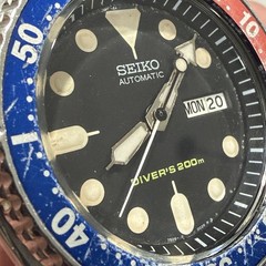 VTG Seiko Pepsi Bezel SKX009 Men’s 42mm Diver Watch Automatic All Original Head!