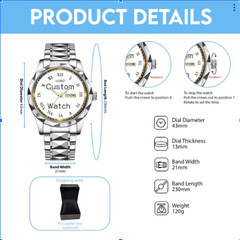 ACDC Alloy Luxury Quartz Watch – 6091