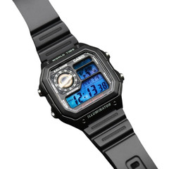 CASIO AE-1200WHD Royale World Time Watch Mod Interstellar Black Hole Display