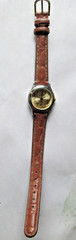 VINTAGE LTD WORKING QUARTZ LADIES ANALOG 24MM LTD C12-02, 10MM LEATHER 2Pc, USED