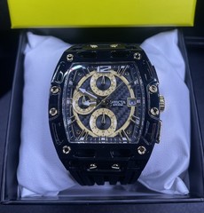Invicta Men’s S1 Rally 70184 Allogrip 42mm Black And Gold Watch, New with tags