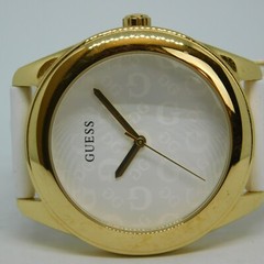 GUESS U1203L1 Gold Tone Case Quartz Analog Women’s Watch New Battery